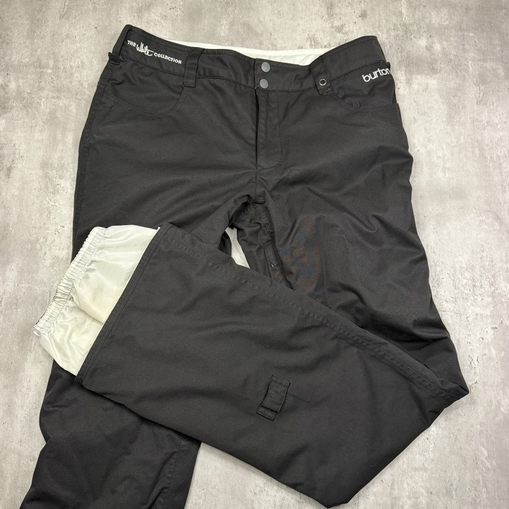 Burton Dryride The White Collection Women's Black Snow Pants M Ski Snowboard